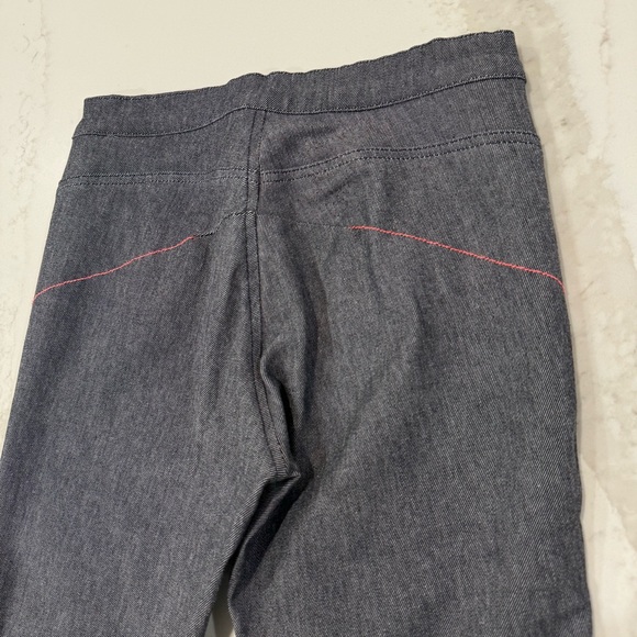 Y2K Vintage DIESEL Denim Flare Pants Side AnkleSlits Womens 28 Gray/Pink Accents - Picture 9 of 12